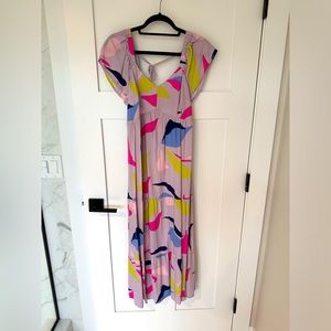 Isabel Maternity Color Block Maxi Dress NWOT